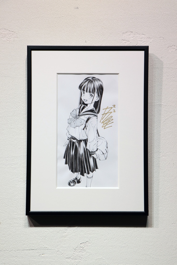 ガガイモ　直筆作品20　パッツンセーラー服　　【１点限定】