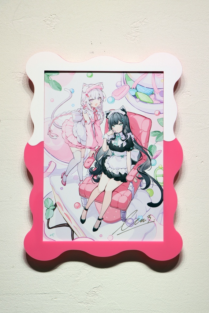イコモチ　アクリル変型フレーム　ねこのメイドと夢みるカフェ　【受注生産】