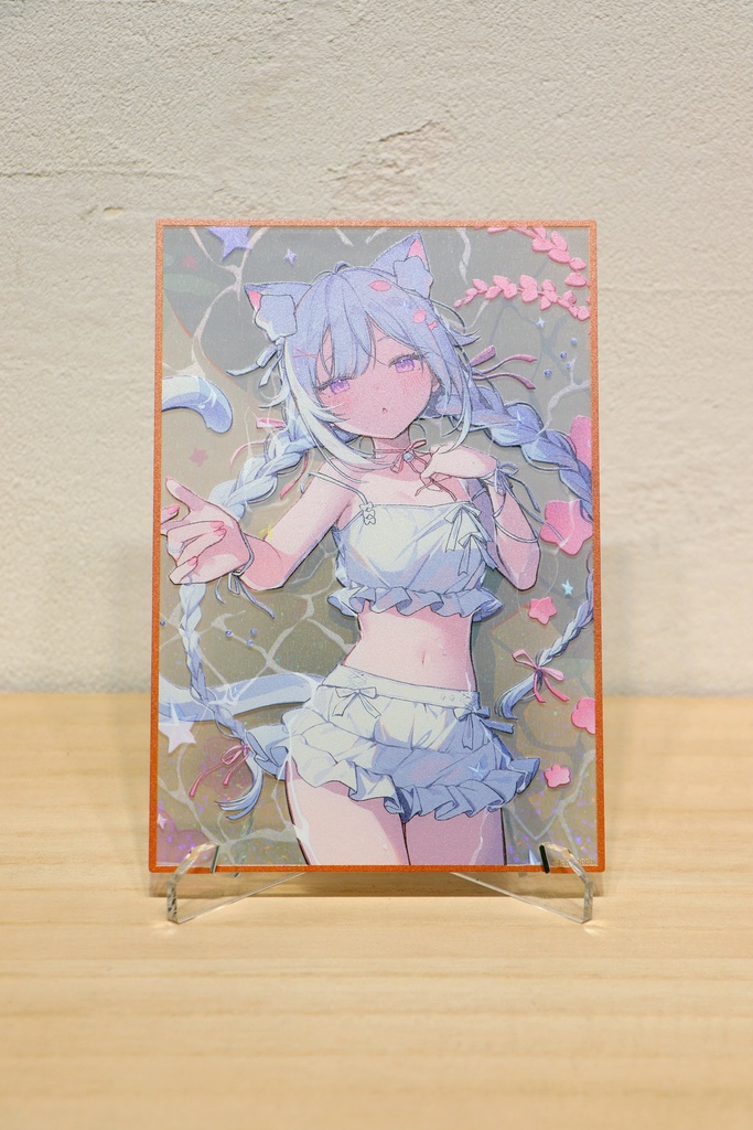 イコモチ　ホログラムアクリルカードスタンド