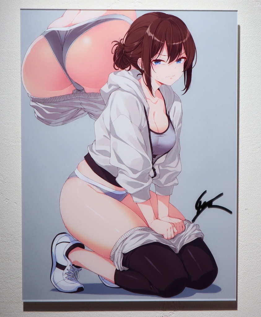 嫌パン展in KYOTO　アクリルマウント　１１．ランニング女子に…　【受注生産】
