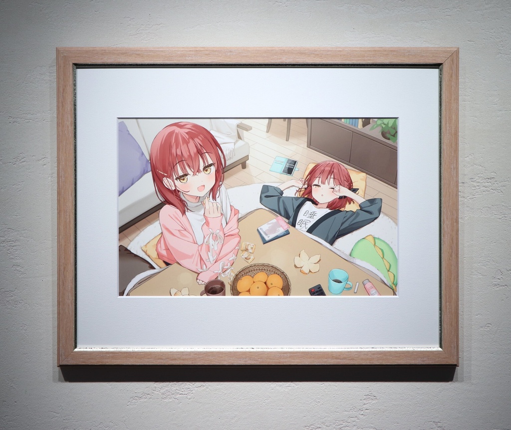 むにんしき　複製原画　２．あけおめふたご　【受注生産】
