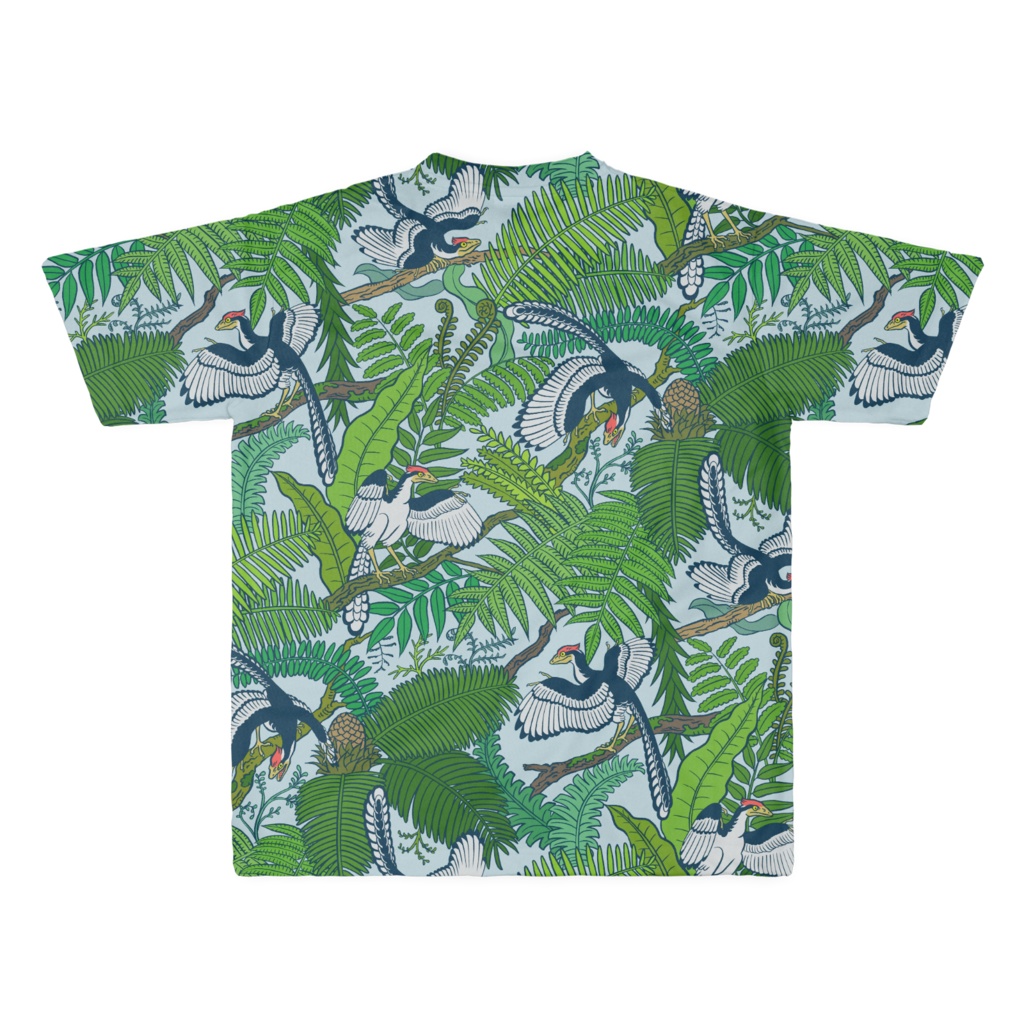 フルグラフィックTシャツ始祖鳥パターン ビビッド