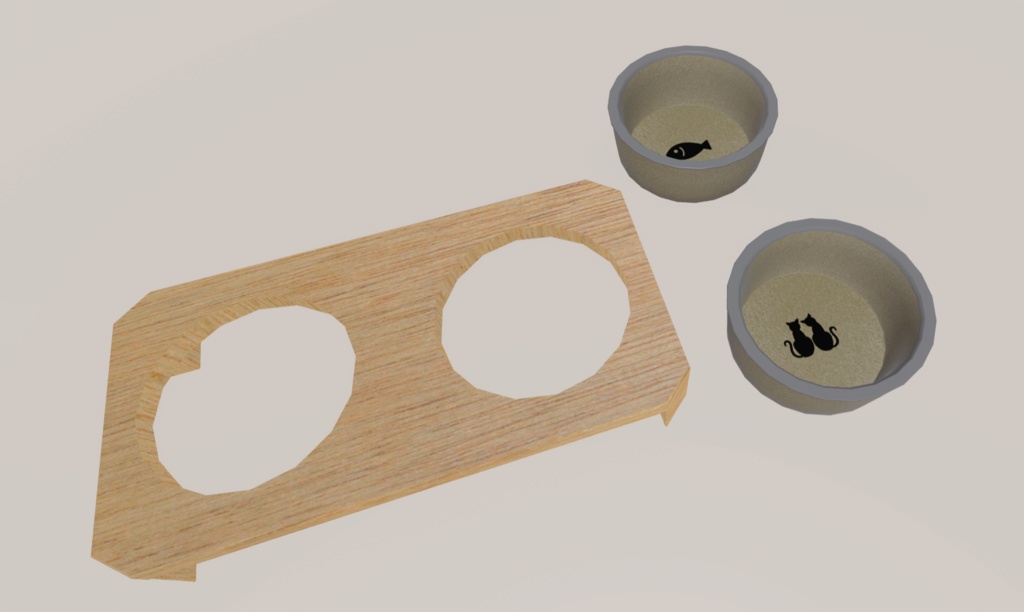 [無料]猫用のお皿