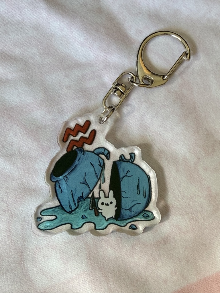 星座アクリルキーホルダー水瓶座