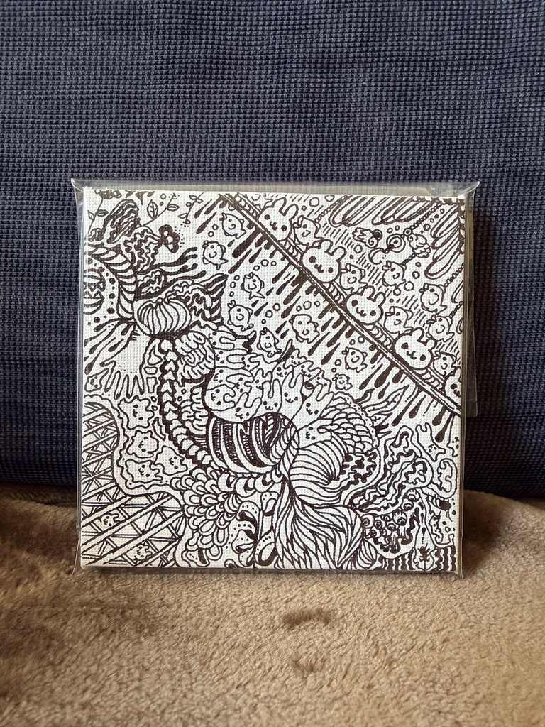 キャンバスアート　絵画　原画10×10