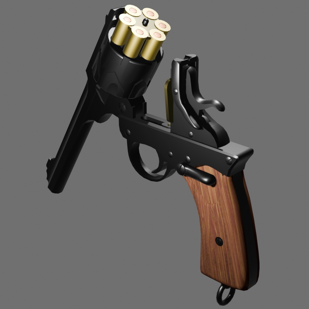 【VRChat想定・MA対応済】Webley-Fosbery 【ギミック搭載】