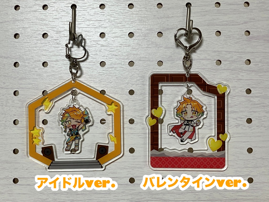 【アクキー】揺れるアクリルキーホルダー