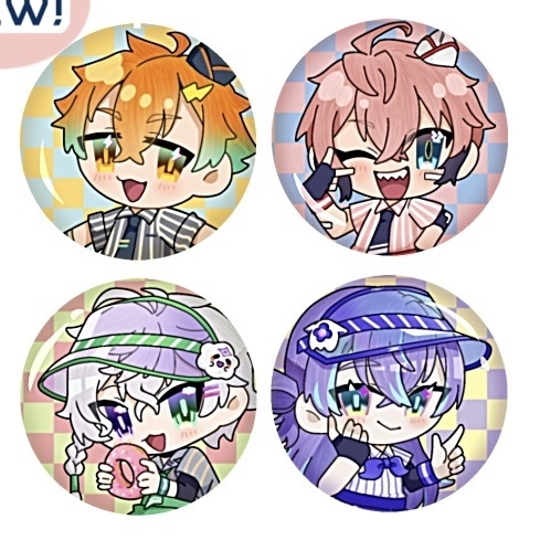 【缶バッジ】バイト組缶バッジ