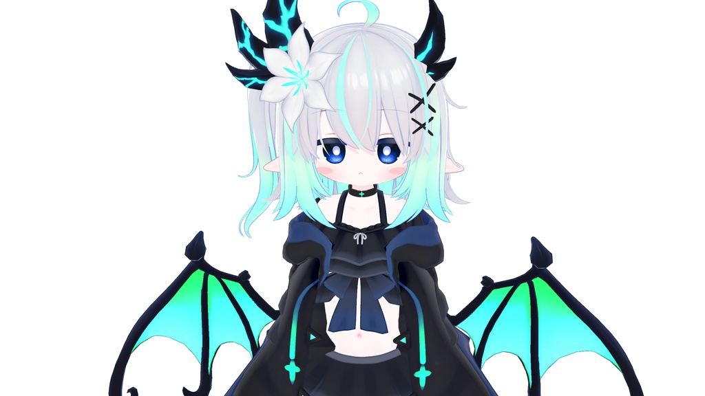 羽やお洋服といっしょに発光「エルシオン専用」Hair Emission Textures