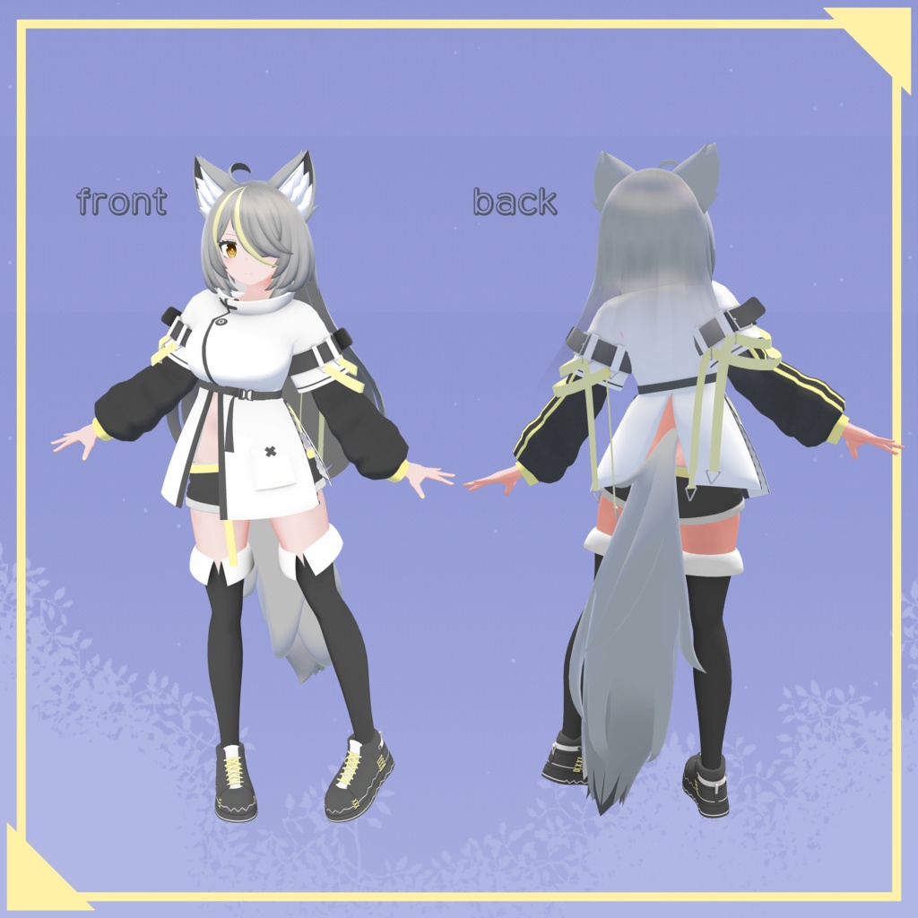 【VRChat向けオリジナル3Dモデル】シアシロ