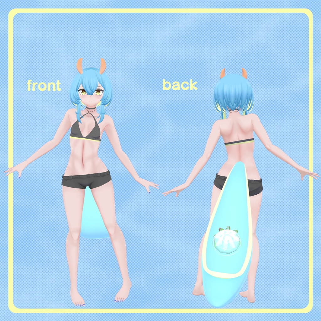 【VRChat向けオリジナル3Dモデル】セロスティ