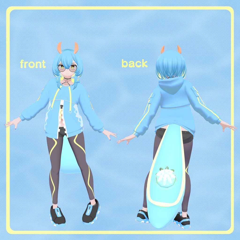 【VRChat向けオリジナル3Dモデル】セロスティ