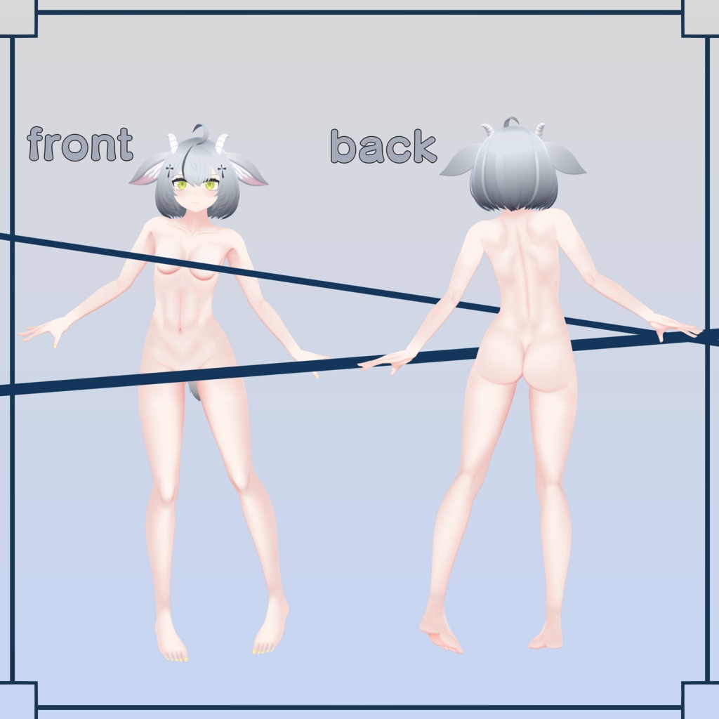 【VRChat向けオリジナル3Dモデル】カプリア -Capria-