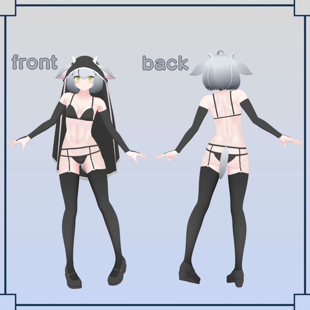 【VRChat向けオリジナル3Dモデル】カプリア -Capria-