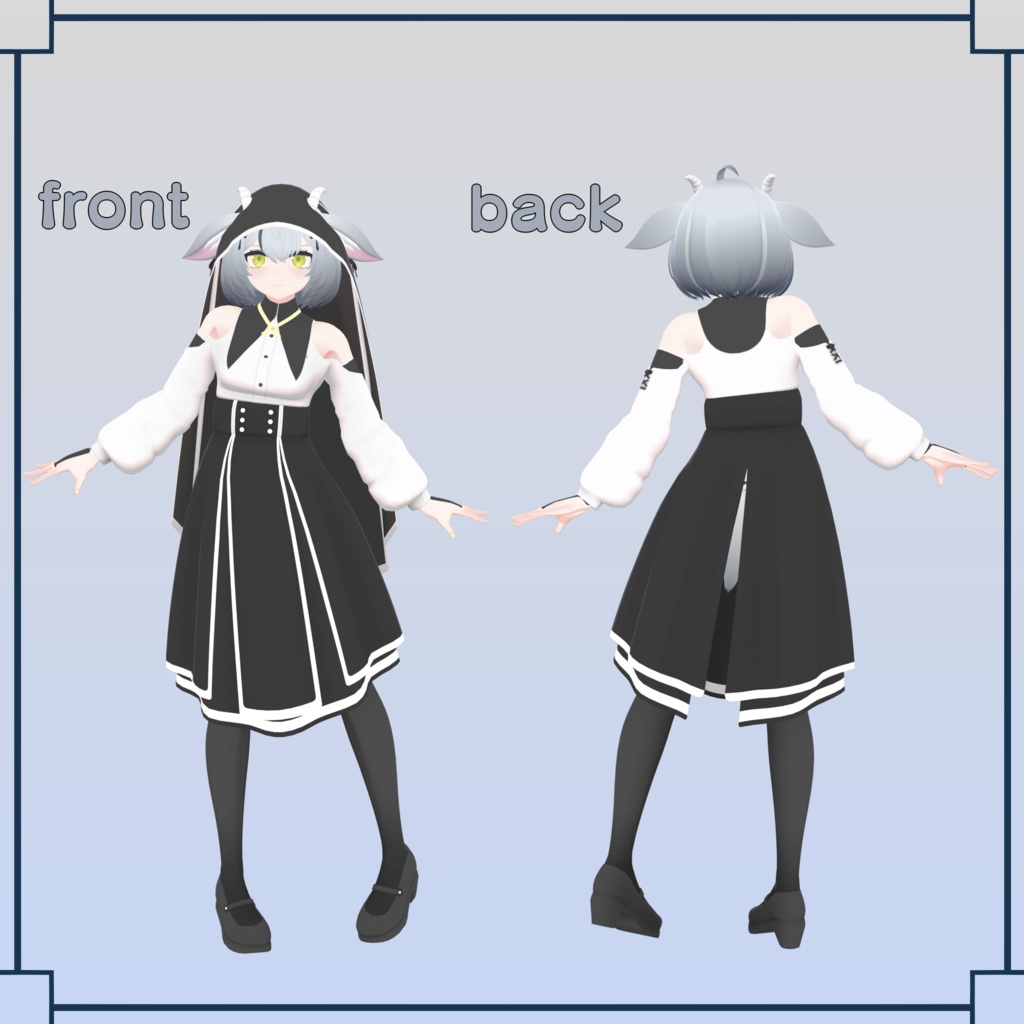 【VRChat向けオリジナル3Dモデル】カプリア -Capria-