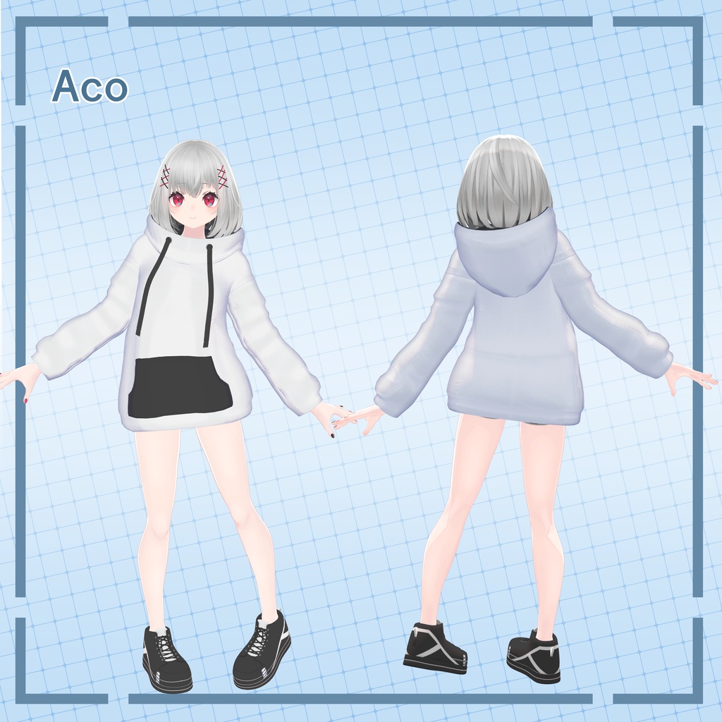 【7アバター対応】オーバーパーカー