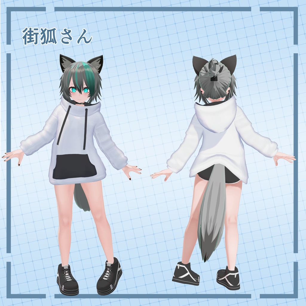 【7アバター対応】オーバーパーカー