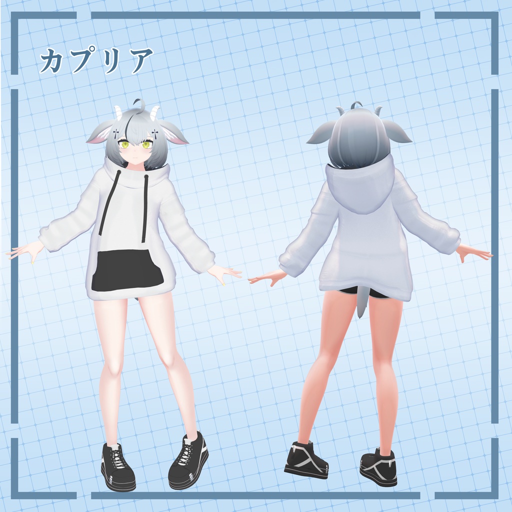 【7アバター対応】オーバーパーカー