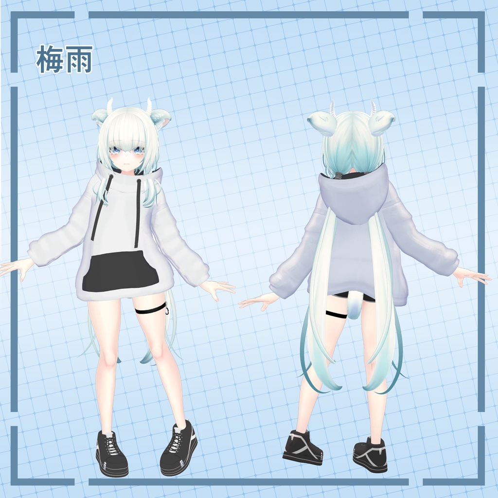 【7アバター対応】オーバーパーカー