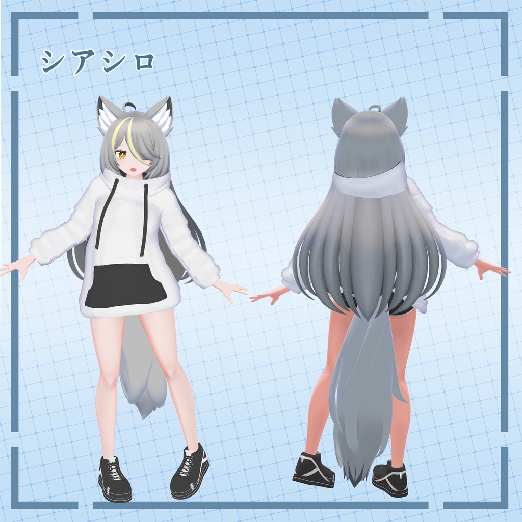 【7アバター対応】オーバーパーカー