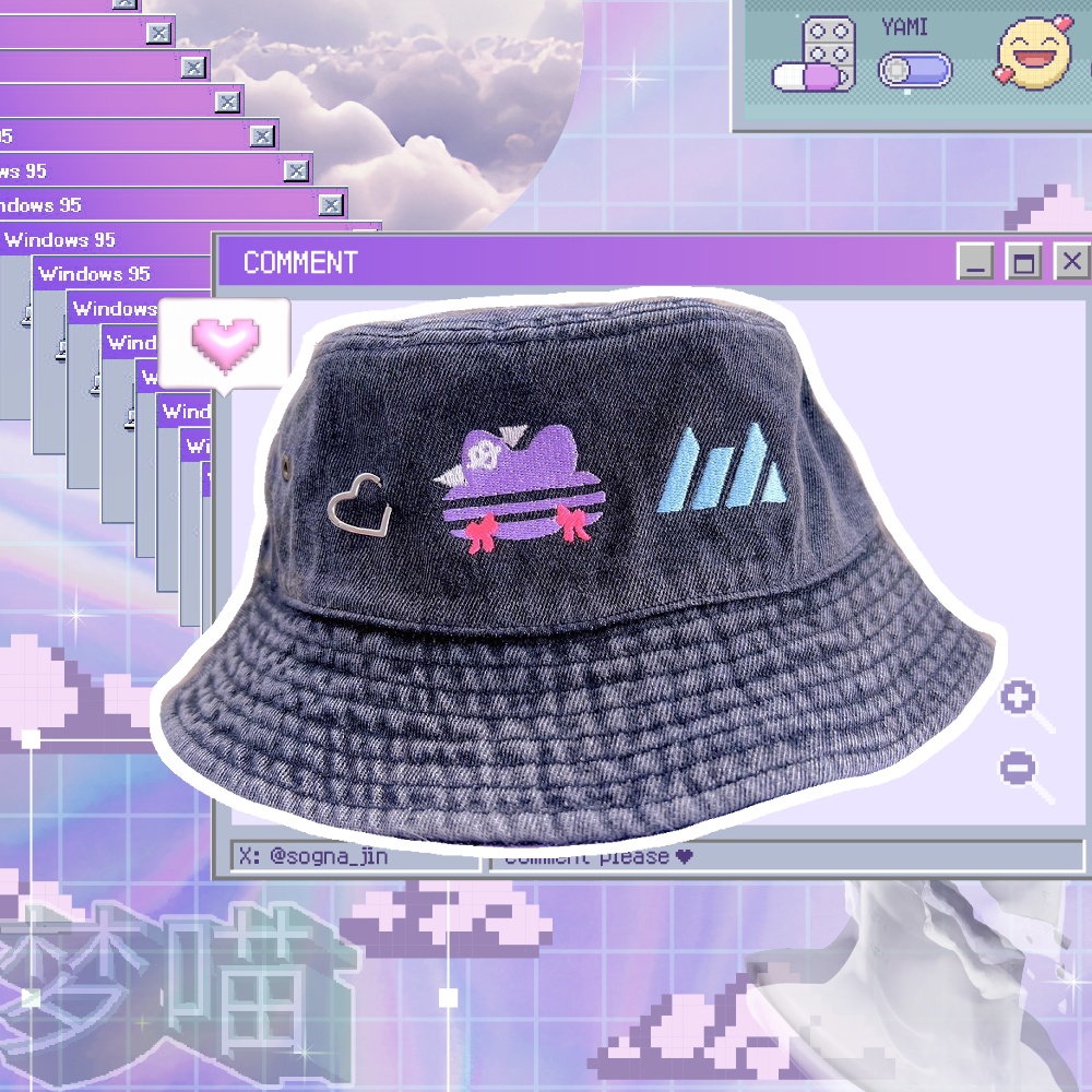 【完売!ありがとうございます】数量限定!ニャディダスバケットハット