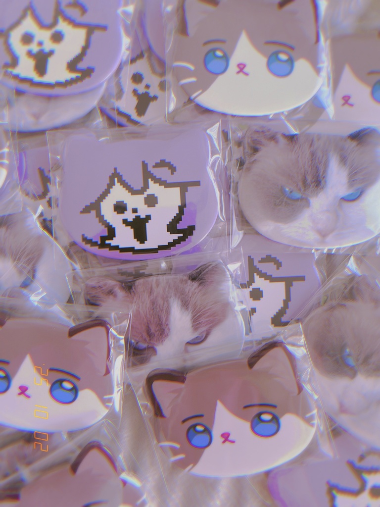 【受注生産10/8~10/19】ネコ型缶バッチガチャ🐈