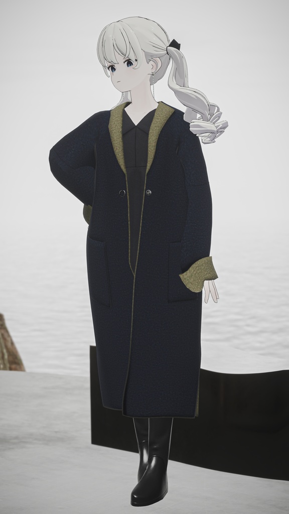 Demi-Luxe BEAMS ツートン ロングコート | BEAMS