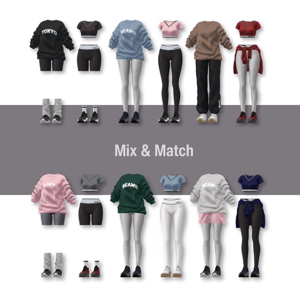 【5体対応】Sports Mix: Women’s | BEAMS [VR限定] 缩略图 7