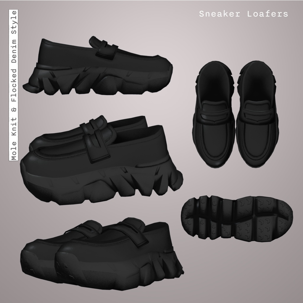 【男女12体対応】Mole Knit & Flocked Denim Style | BEAMS