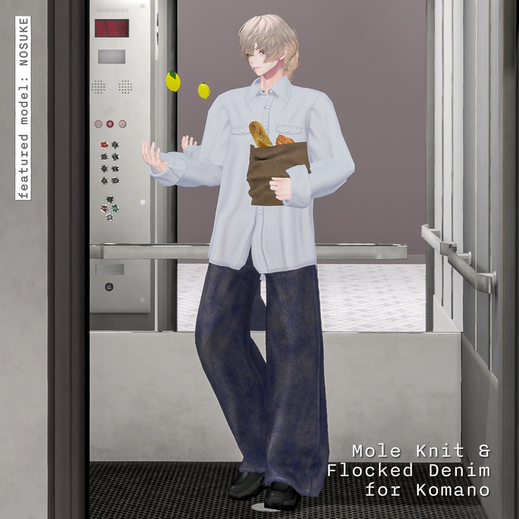 【男女12体対応】Mole Knit & Flocked Denim Style | BEAMS
