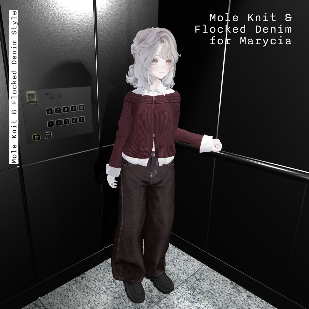 【男女12体対応】Mole Knit & Flocked Denim Style | BEAMS