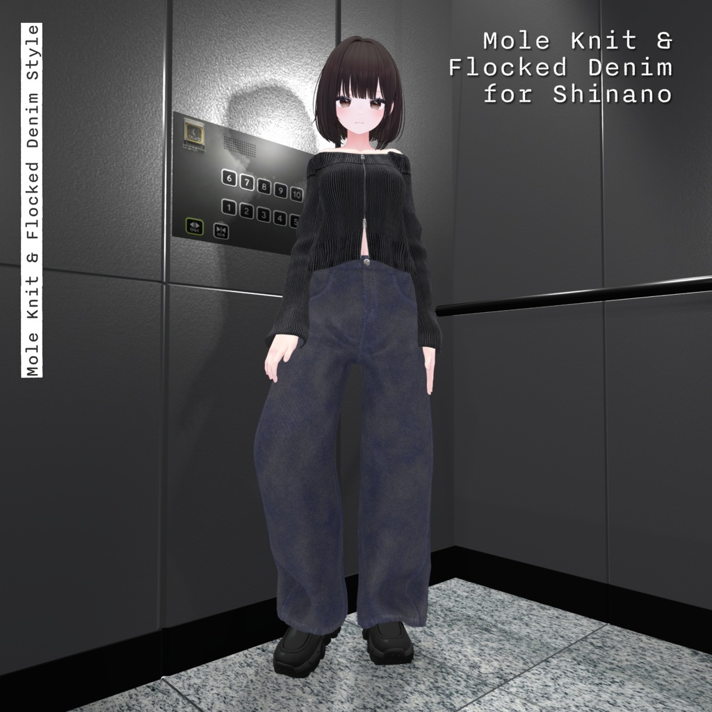 【男女12体対応】Mole Knit & Flocked Denim Style | BEAMS
