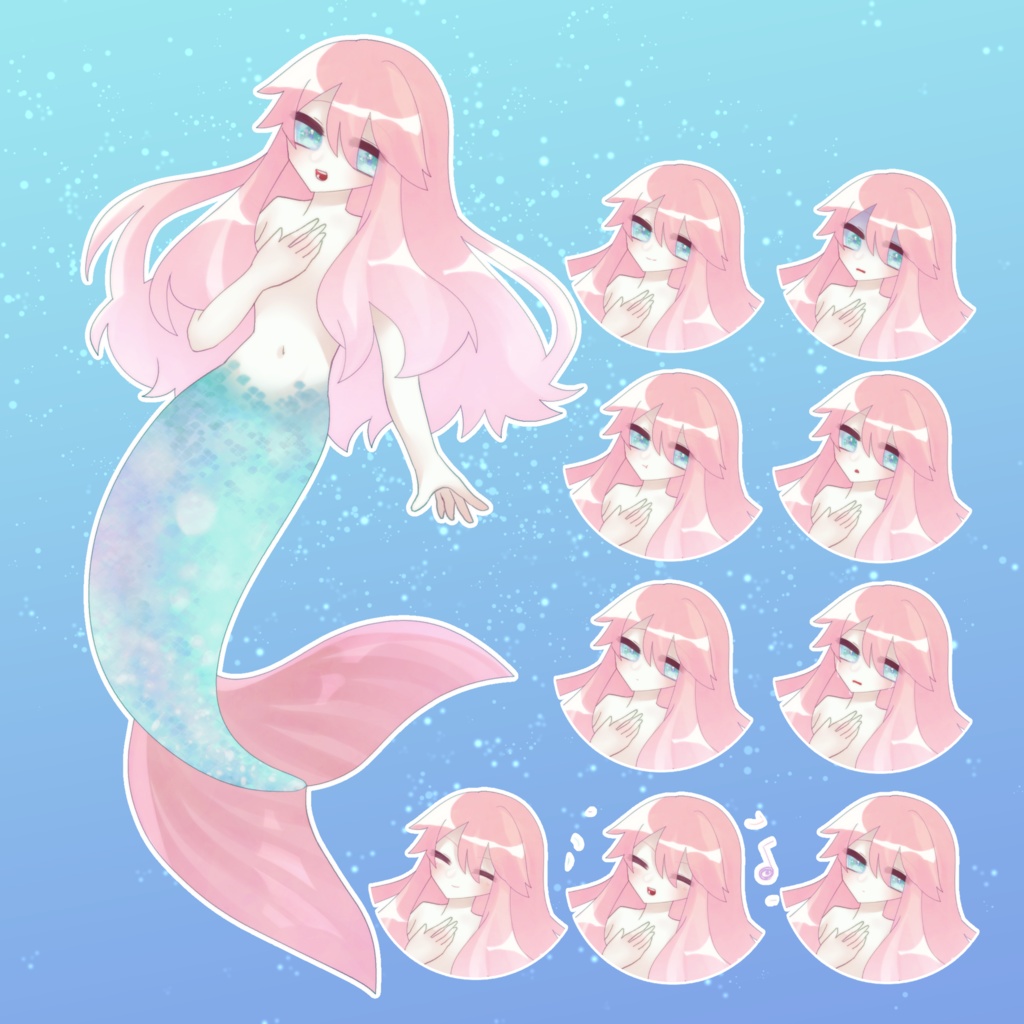 人魚【立ち絵素材】