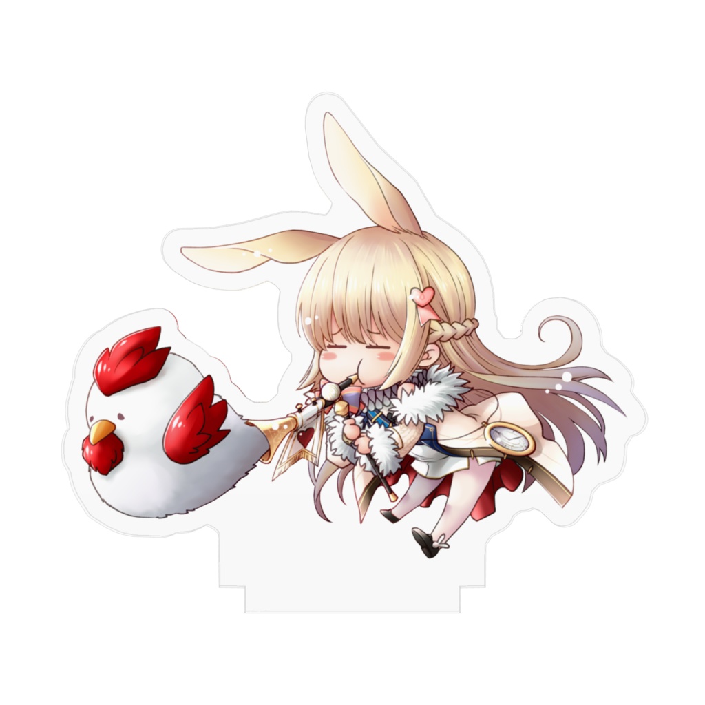 布告うさぎのアクリルフィギュア