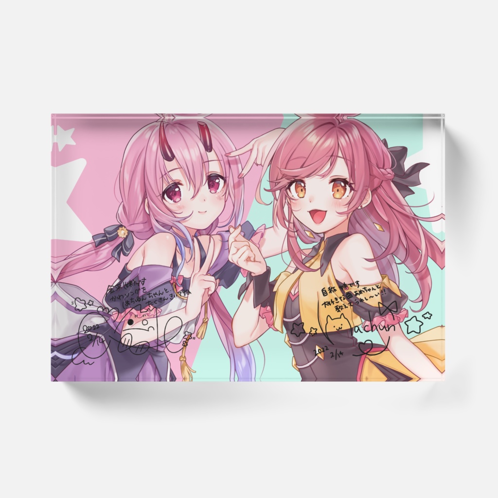 ♡期間限定♡【複製サイン入り】その横顔を振り向かせるアクリルブロック