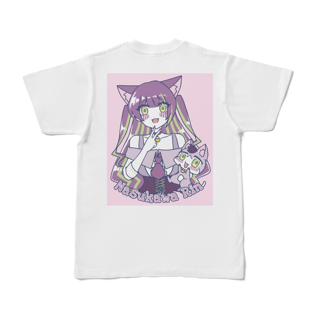 ピンク背面Tシャツ(S.M.L.XL)