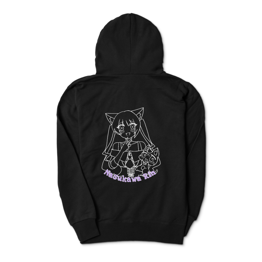 黒背面パーカー(S.M.L.XL)
