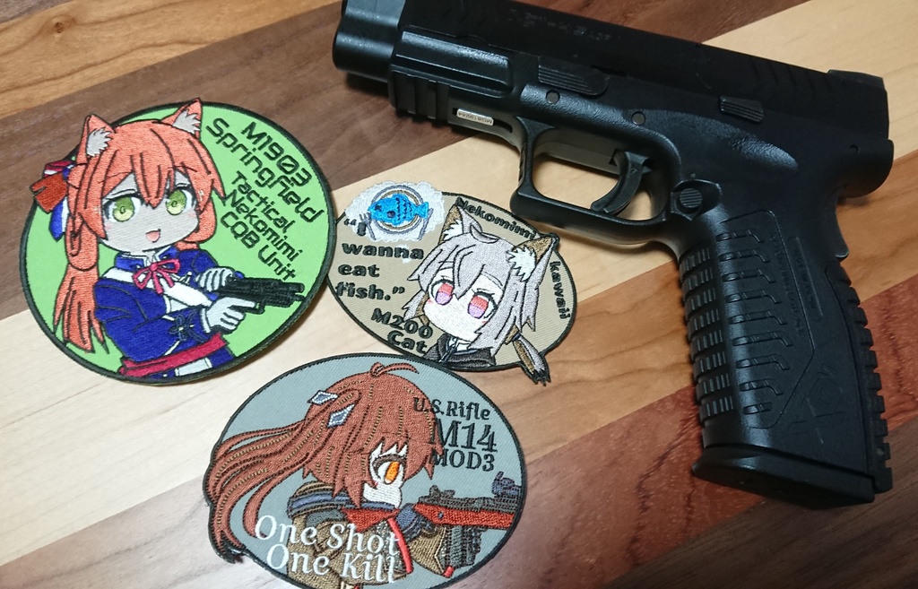 戦術ネコミミ近接戦闘装備のスプリングフィールドM1903ワッペン