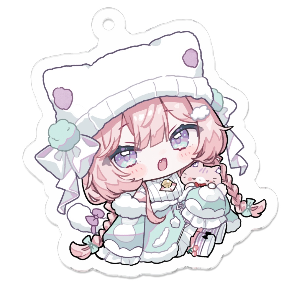 狗尾なちアクリルキーホルダー:1周年