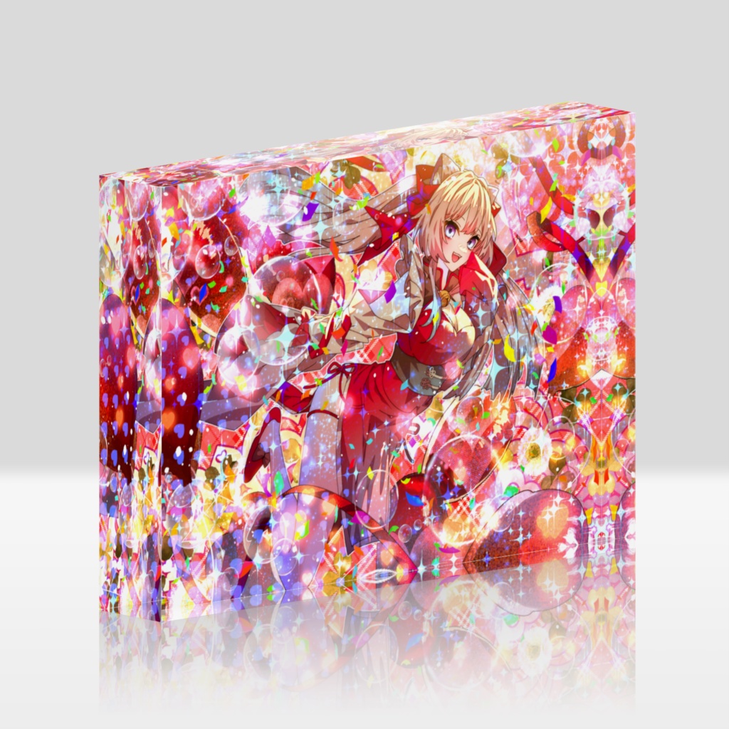 狗尾なちアクリルブロック