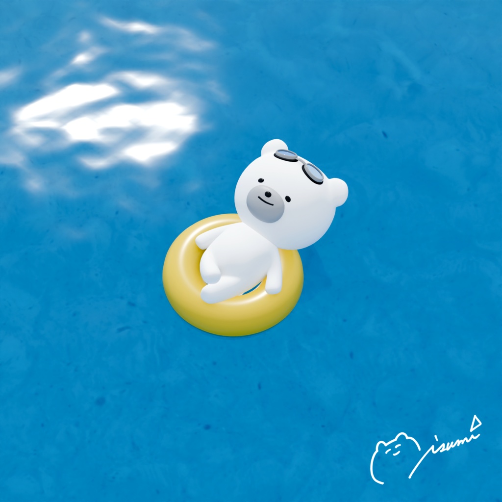 しろくまメガネふき 2種