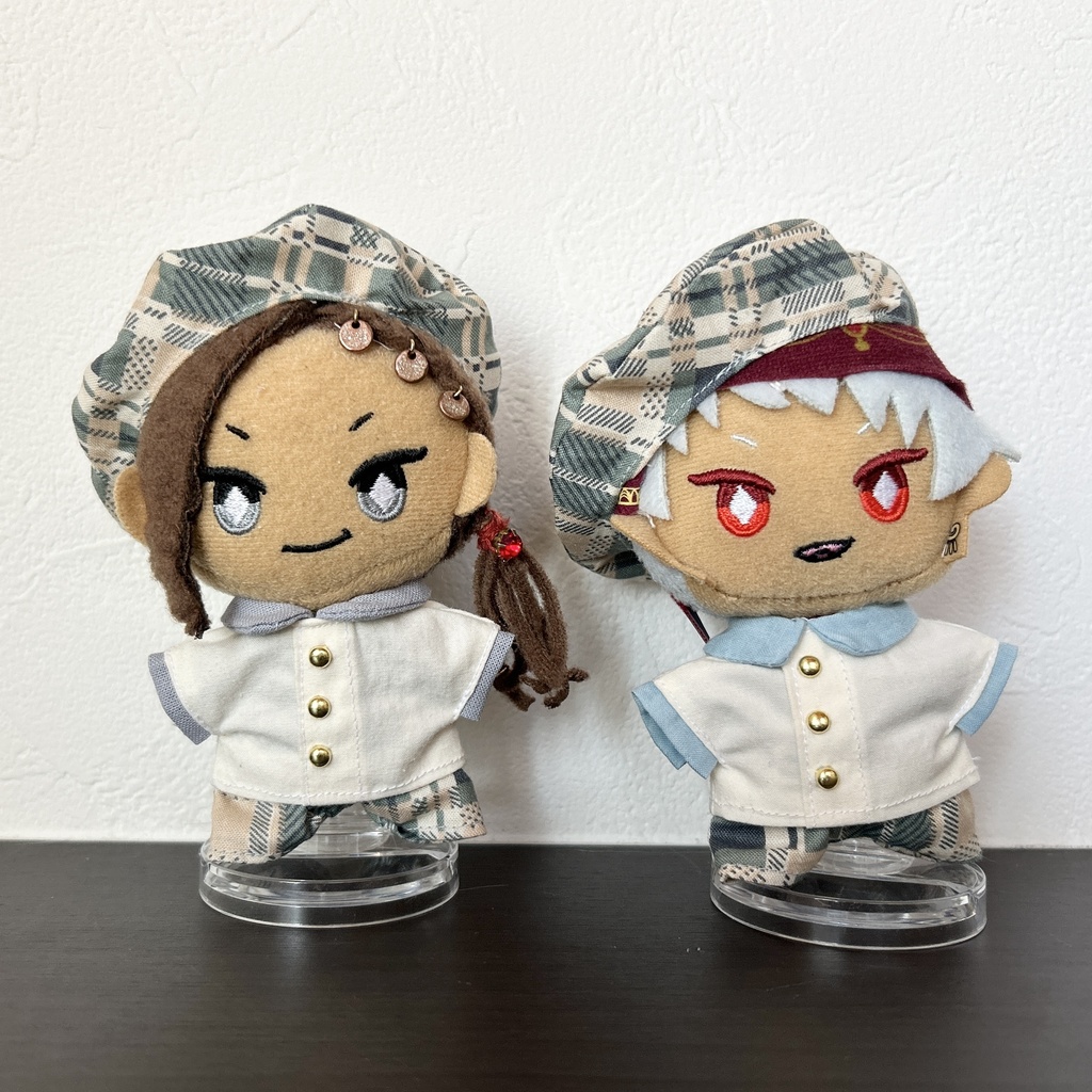 10cmぬい*青チェックなコーデセット