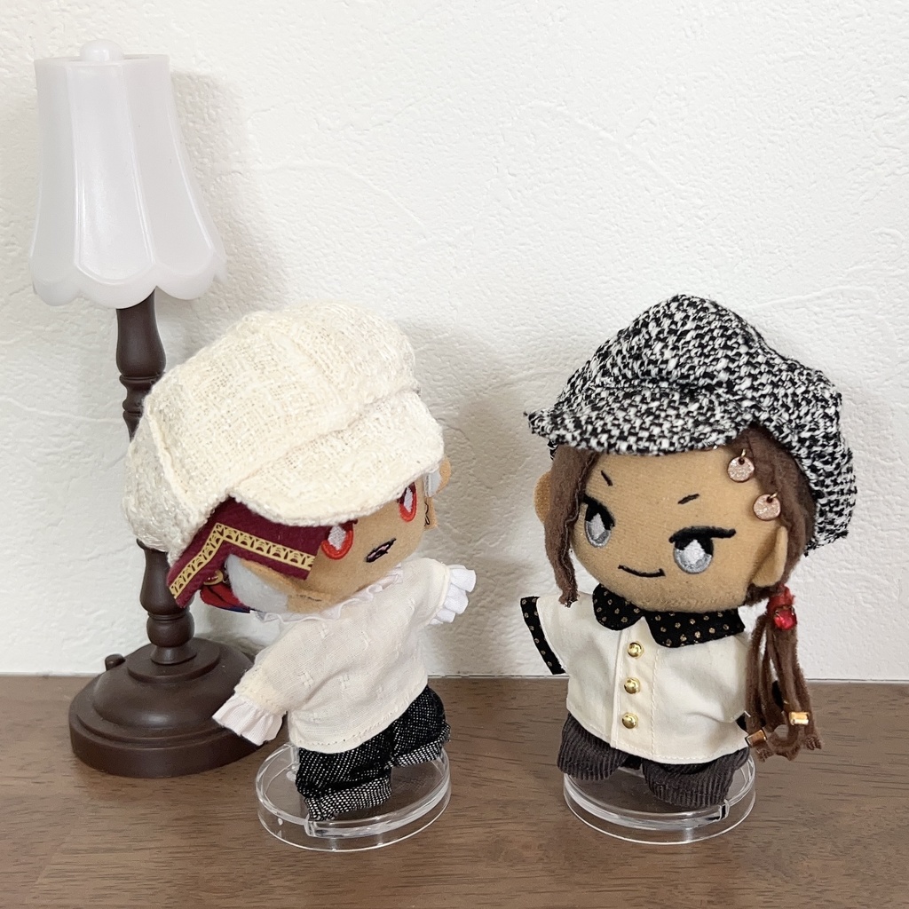 ツイードのキャスケット