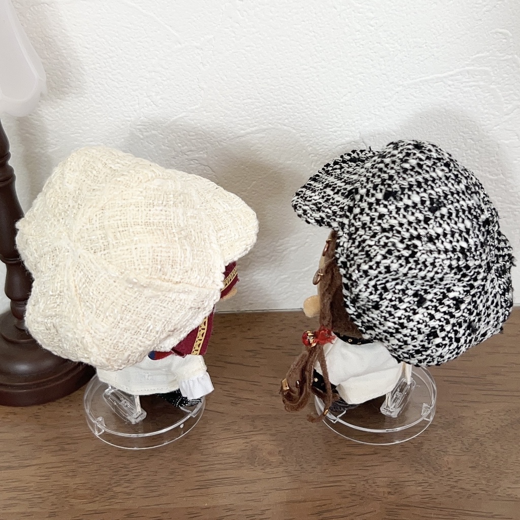 ツイードのキャスケット