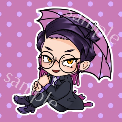 ZAカラスバさん目印アクリルキーホルダー