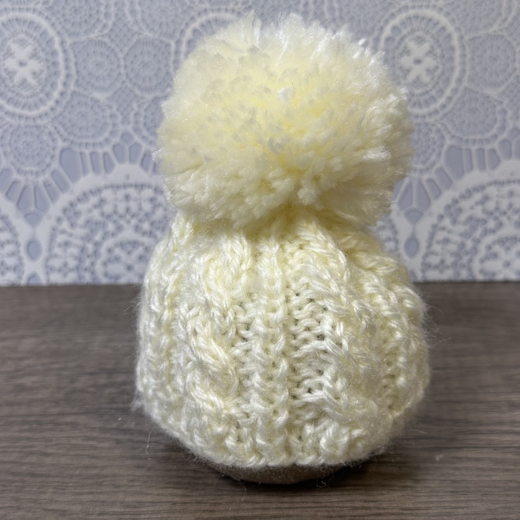 ちびぐるみ向けポンポンニット帽