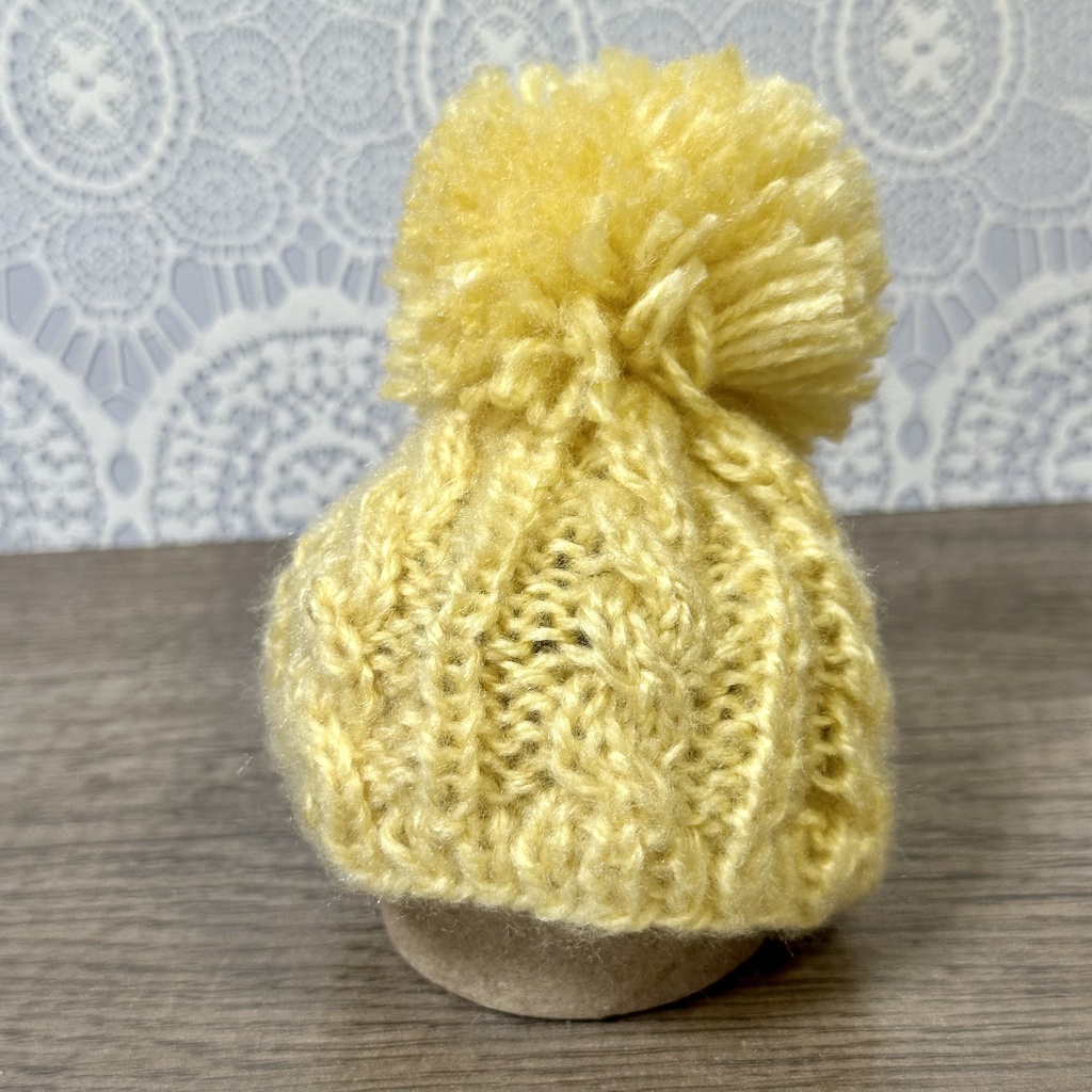 ちびぐるみ向けポンポンニット帽