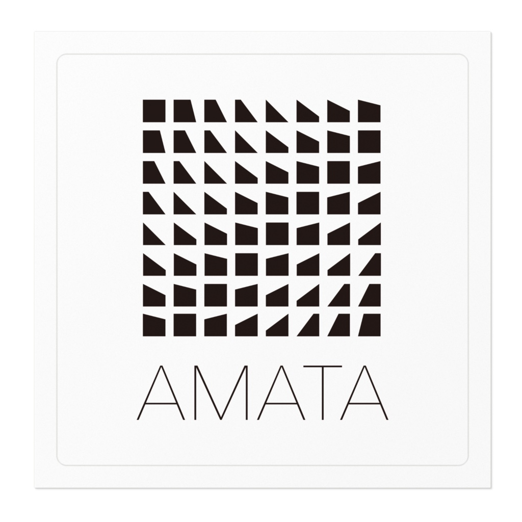 AMATAロゴステッカー(黒)