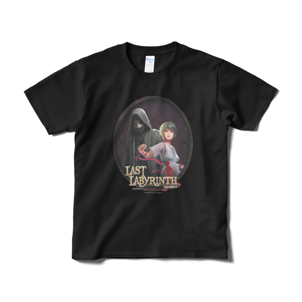 【Last Labyrinth】カティア&ファントム [A] Tシャツ(黒)