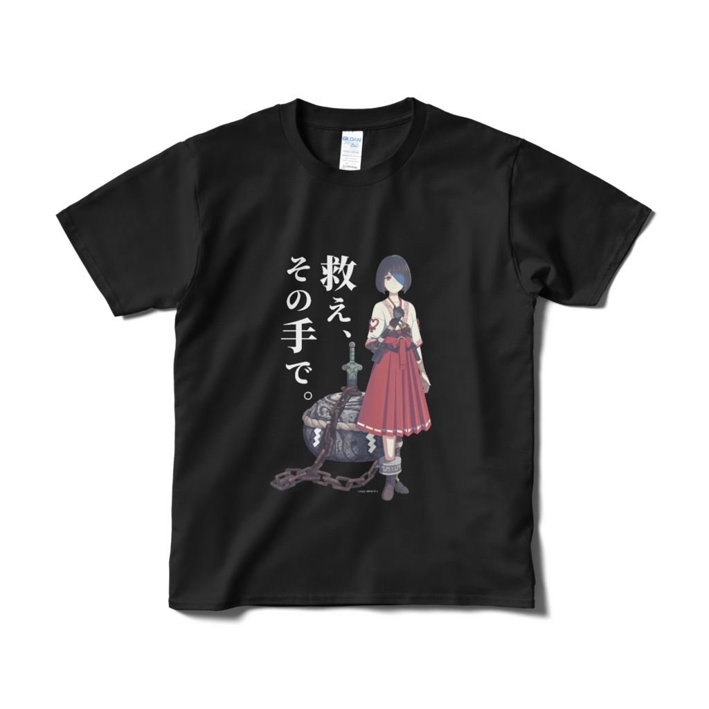 『オノゴロ物語』救え－ハル（A）Tシャツ[黒]